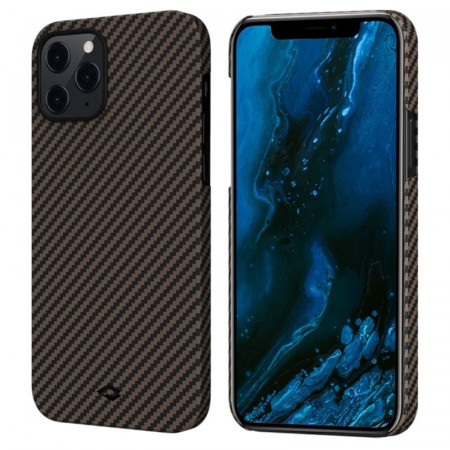Husa iPhone 12 Pro Max PITAKA MegEZ - Black/Gold