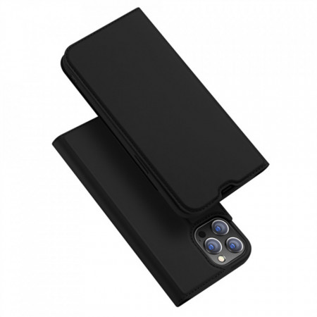 Husa iPhone 13 Pro tip carte, Skin Pro Dux Ducis - Negru