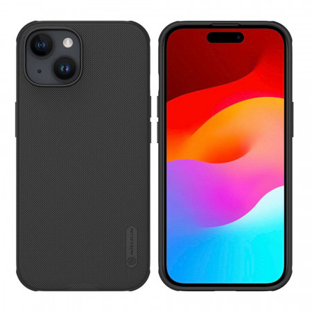 Husa iPhone 15, Nillkin Super Frosted Shield Pro - Negru