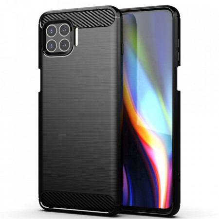 Husa Motorola Moto G 5G Plus, Carbon Silicone, Techsuit - Negru