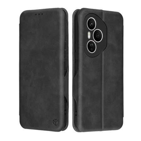 Husa pentru Honor 400 Pro, SKYDDAR INNOVATION, Safe Wallet tip carte din Piele Ecologica, Suport Carduri, Inchidere Magnetica, set cu sticker, Negru