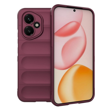 Husa pentru Honor 400, SKYDDAR INNOVATION, Magic Shield, din Silicon Mat, set cu sticker, Bordo