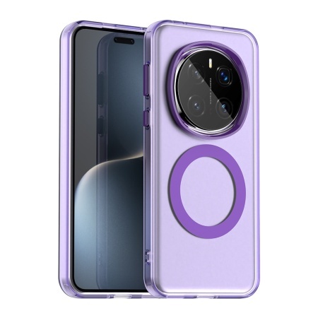 Husa pentru Honor Magic7 Pro, SKYDDAR INOVATION, CandyCase, Magsafe, set cu sticker, Mov