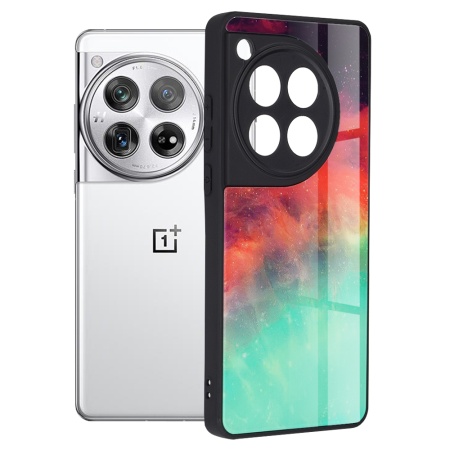 Husa pentru OnePlus 12 cu sticla securizata, SKYDDAR Oddysey - Turcoaz