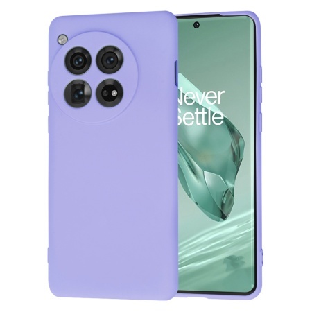 Husa pentru OnePlus 12, SKYDDAR INNOVATION, din Silicon Catifelat, SoftElegance, set cu sticker, Violet