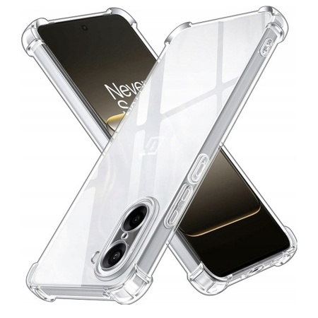 Husa pentru OnePlus Nord CE5, SKYDDAR INNOVATION, Shockproof Clear Silicone, Silicon Slim, set cu sticker, Transparenta