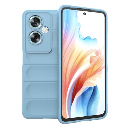 Husa pentru Oppo A79 5G / OnePlus Nord N30 SE, SKYDDAR INNOVATION, Magic Shield, din Silicon Mat, set cu sticker, Bleu