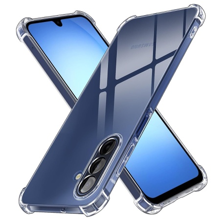 Husa pentru Samsung Galaxy A17 5G, SKYDDAR INNOVATION, Shockproof Clear Silicone, Silicon Slim, set cu sticker, Transparenta