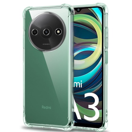 Husa pentru Xiaomi Redmi A3 / Redmi A3x , SKYDDAR INNOVATION, Shockproof Clear din Silicon Slim, Transparenta, set cu sticker