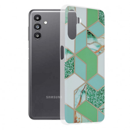 Husa Samsung Galaxy A13 5G / A04s Marble Series, Techsuit - Green Hex