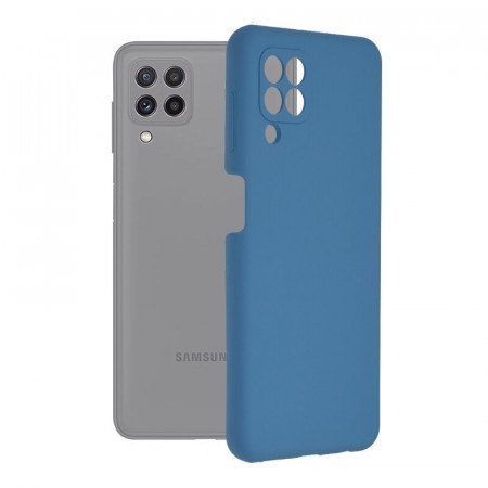 Husa Samsung Galaxy A22 4G din silicon moale, Techsuit Soft Edge - Denim Blue