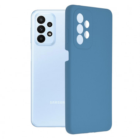 Husa Samsung Galaxy A23 / A23 5G din silicon moale, Techsuit Soft Edge - Denim Blue