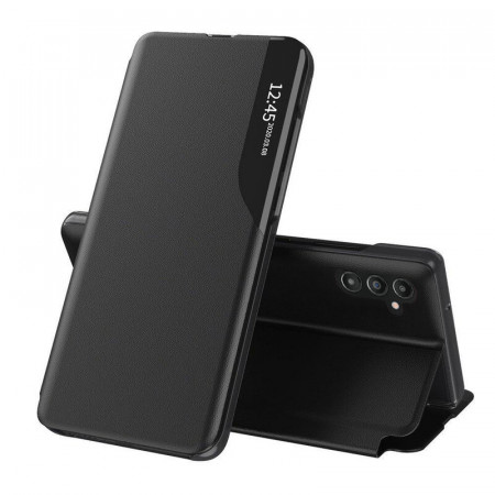 Husa Samsung Galaxy A35 5G tip carte, Skyddar Eco View Leather - Negru