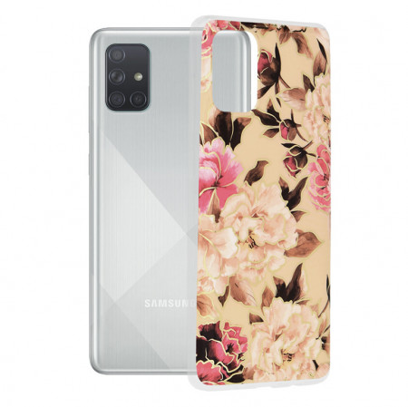 Husa Samsung Galaxy A71 4G Marble Series, Techsuit - Mary Berry Nude