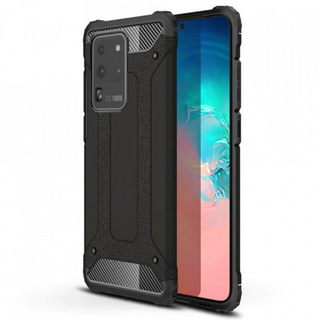 Husa Samsung Galaxy S20 Ultra din plastic dur, Techsuit Hybrid Armor - Negru