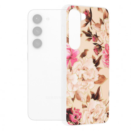 Husa Samsung Galaxy S23 Marble Series, Techsuit - Mary Berry Nude