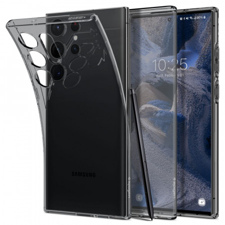 Husa Samsung Galaxy S23 Ultra, Spigen Liquid Crystal - Space Crystal