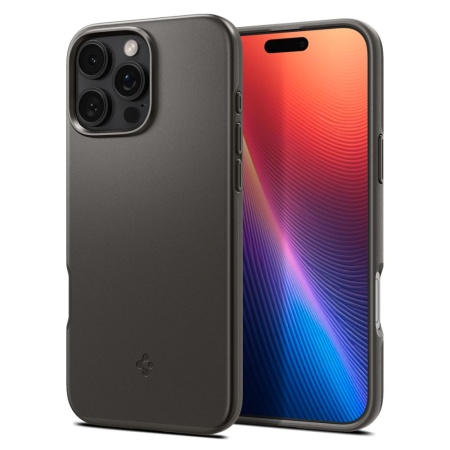 Husa slim iPhone 16 Pro Max, Spigen Thin Fit - Cenusiu
