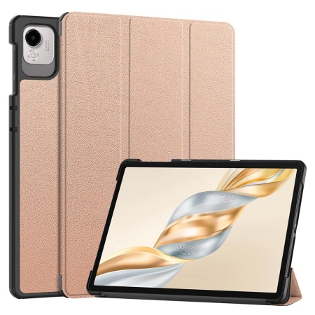 Husa tableta pentru Honor Pad X9a / X9 / X8 Pro / X9 Pro, SKYDDAR INNOVATION, cu suport Multi-Unghi si functie Sleep/Wake, FoldPro, Roz, set cu sticker