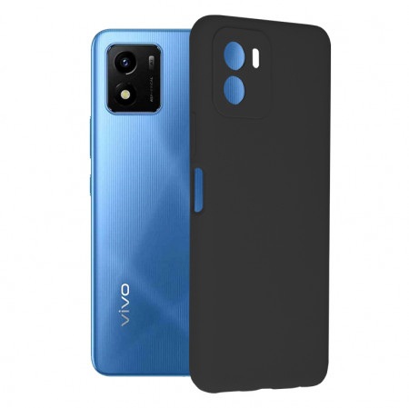 Husa Vivo Y01 din silicon moale, Techsuit Soft Edge - Negru