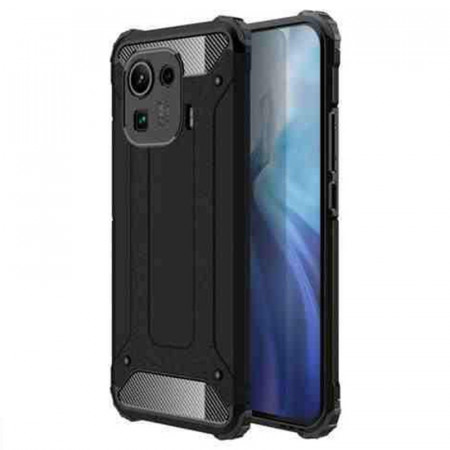 Husa Xiaomi Mi 11 Pro din plastic dur, Techsuit Hybrid Armor - Negru