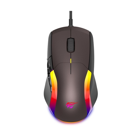 Mouse gaming, 1200–8000 DPI, USB, RGB, 1.6m, 5V, Havit MS959S, Negru