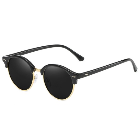 Ochelari de soare barbati, Rotunzi, Polarizati, Skyddar 66612, Negru