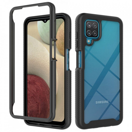 [Pachet 360°] Husa + Folie Samsung Galaxy A12 / M12, Techsuit Defense - Negru