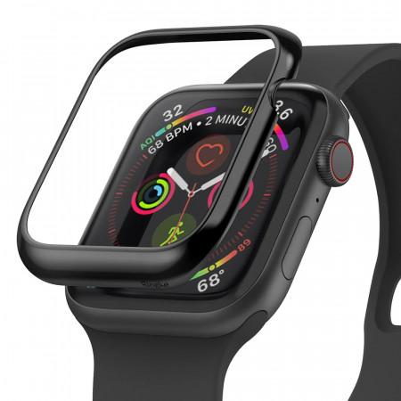 Rama pentru Apple Watch 4 / 5/ 6/ SE / SE 2 (44mm), Ringke Bezel Styling - Glossy Black