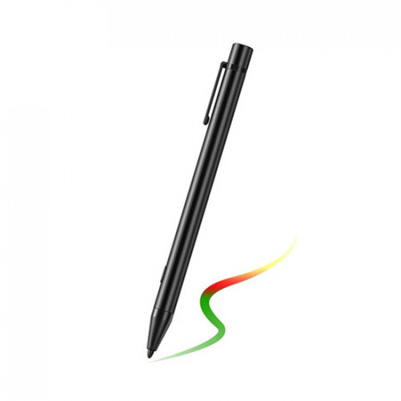 Stylus Pen Activ tablete iPad, cablu Micro-USB, Techsuit C3 - Negru