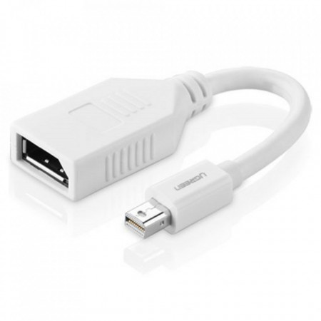 Video convertor (10445) DP Male la DP Female, 4k*2k, suporta Thunderbolt 2, 15cm, Ugreen - Alb