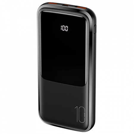 Baterie Externa 10000mAh (US-CD161), cu Display Digital, Quick Charge 3.0, 2x USB, Type-C, USAMS - Negru
