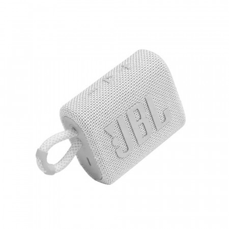 Boxa portabila Wireless, BT 5.1, design compact, rezistenta la apa IP67, JBL (GO3) - Alb