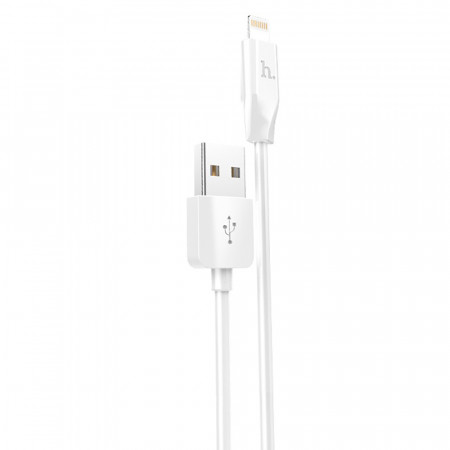 Cablu de Date USB-A la Lightning 10.5W, 2.1A, 2m, Hoco Rapid - Alb
