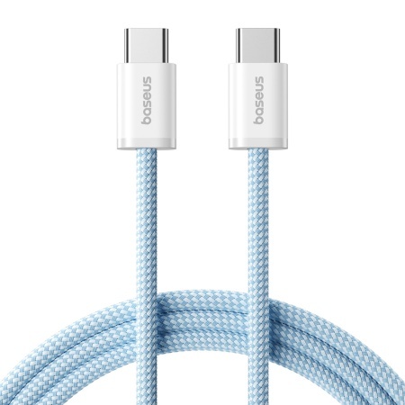 Cablue de date Type-C la Type-C Fast Charge, 100W, 480Mbps, Smart Chip, 1m, Baseus Dynamic 4 Series, Bleu
