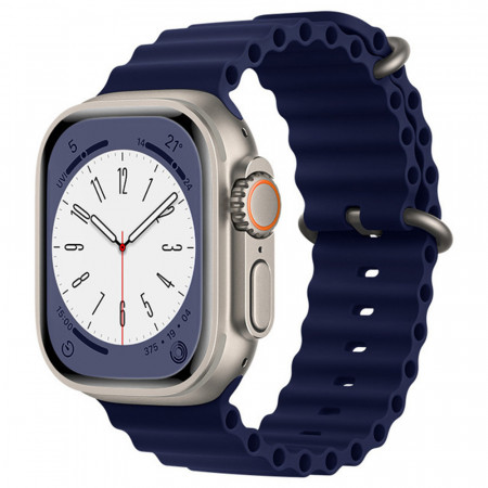 Curea Apple Watch (38 mm / 40 mm / 41 mm), Techsuit W038 - Albastru inchis
