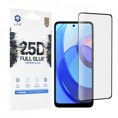 Folie de sticla Motorola Moto E30 / Moto E40, 2.5D FullGlue LITO - Negru