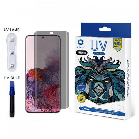 Folie de sticla Samsung Galaxy S20 Ultra, UV Glue LITO - Privacy