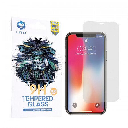 Folie iPhone X / XS / Iphone 11 Pro din sticla 2.5D Classic LITO - Clear
