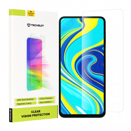 Folie Xiaomi Redmi Note 9S / Note 9 Pro / Note 9 Pro Max, Techsuit Clear Vision Glass - Transparent