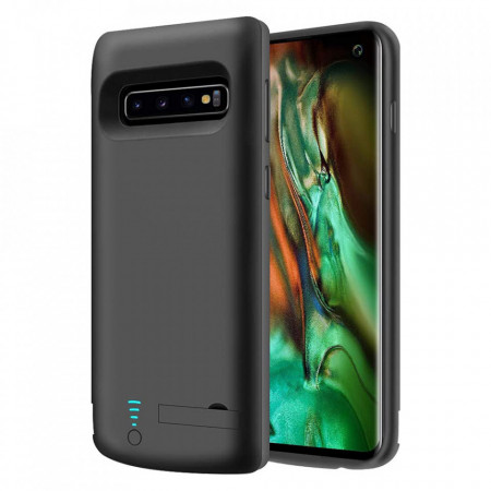 Husa cu Baterie Samsung Galaxy S10, 6000mAh, Techsuit Battery Pro - Negru