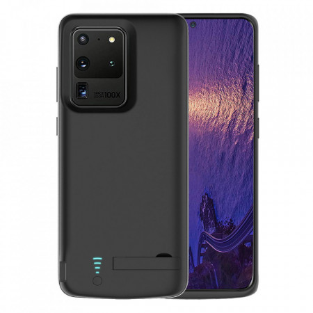 Husa cu Baterie Samsung Galaxy S20 Ultra, 6000mAh, Techsuit Battery Pro - Negru