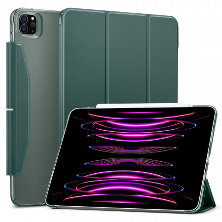 Husa flip iPad Pro 12.9 (2021 / 2022), ESR Ascend Trifold - Forest Green