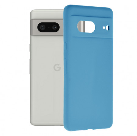Husa Google Pixel 7 din silicon moale, Techsuit Soft Edge - Albastru