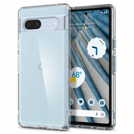 Husa Google Pixel 7a, Spigen Ultra Hybrid - Transparent