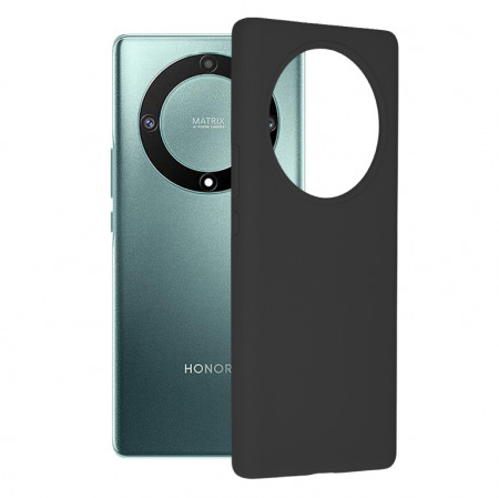 Husa Honor Magic5 Lite din silicon moale, Techsuit Soft Edge - Negru