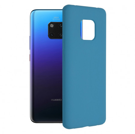 Husa Huawei Mate 20 Pro din silicon moale, Techsuit Soft Edge - Denim Blue