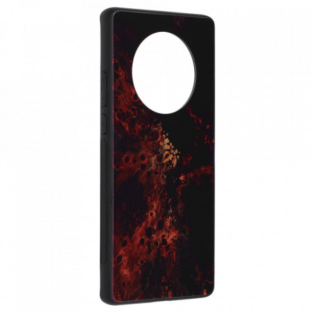 Husa Huawei Mate 40 Pro cu sticla securizata, Techsuit Glaze - Red Nebula