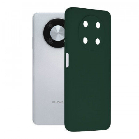 Husa Huawei Nova Y90 din silicon moale, Techsuit Soft Edge - Verde inchis