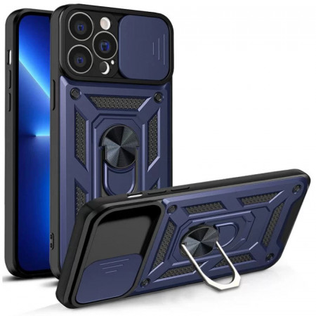 Husa Iphone 14 Pro Hybrid CamShield, Tech-Protect - Albastru